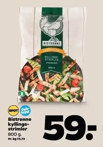 Netto Bistrone kyllingestrimler tilbud