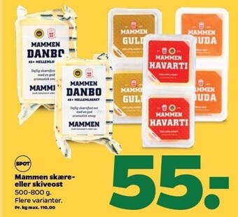 Netto Mammen skæreost tilbud