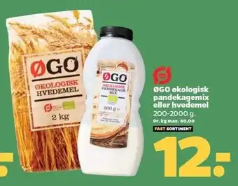 Netto Øko pandekagemix el. hvedemel tilbud