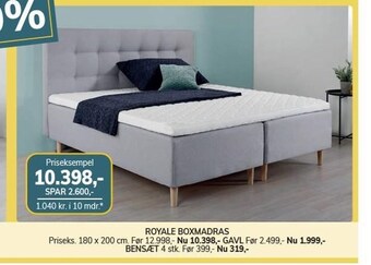 Daells Bolighus Royale boxmadras tilbud