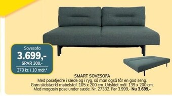 Daells Bolighus Sovesofa tilbud