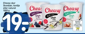 REMA 1000 Cheasy skyr skovbær, vanilje el. naturel tilbud