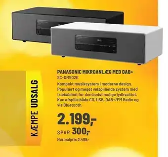 Panasonic mikroanlæg m. dab+
