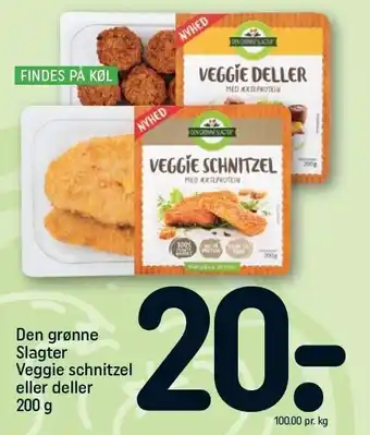 REMA 1000 Veggie schnitzel el. deller tilbud