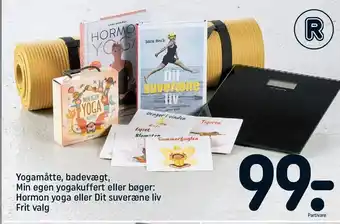 REMA 1000 Yogamåtte, badevægt, min egen yogakuffert el. bøger tilbud