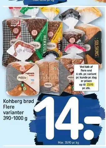 REMA 1000 Kohberg brød og boller tilbud