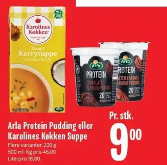 Min Købmand Protein pudding el. suppe tilbud