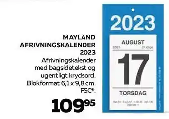 Bog & idé Afrivningskalender 2023 tilbud
