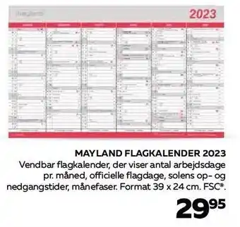 Bog & idé Flagkalender 2023 tilbud