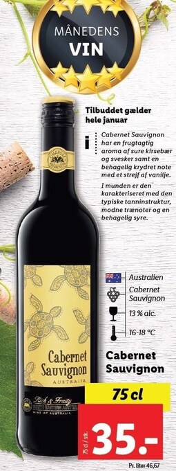 Lidl Cabernet sauvignon tilbud