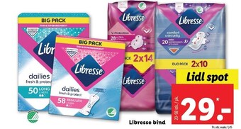 Lidl Libresse bind tilbud