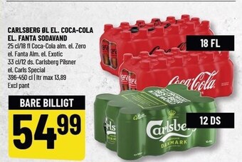 Løvbjerg Carlsberg øl el. coca-cola el. fanta sodavand tilbud
