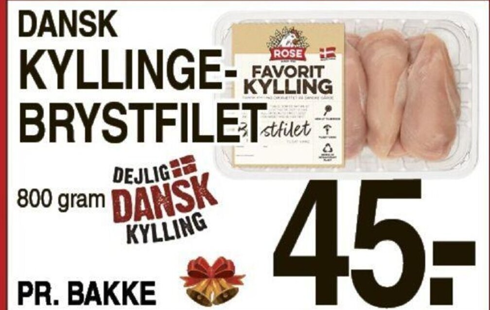ABC Lavpris Dansk Kyllingebrystfilet tilbud