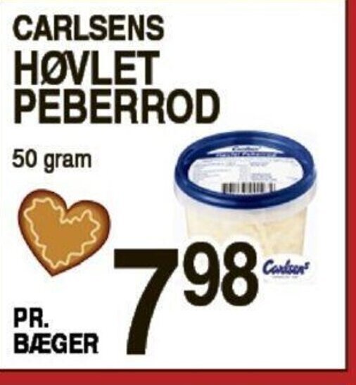 ABC Lavpris Carlsens Høvlet Peberrod tilbud