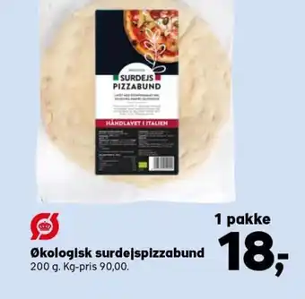 SuperBrugsen Økologisk surdejspizzabund tilbud