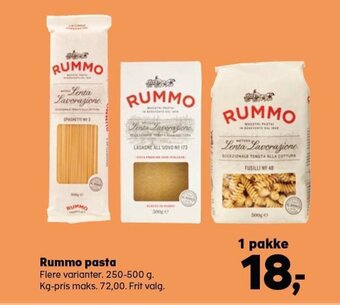 SuperBrugsen Rummo Pasta tilbud