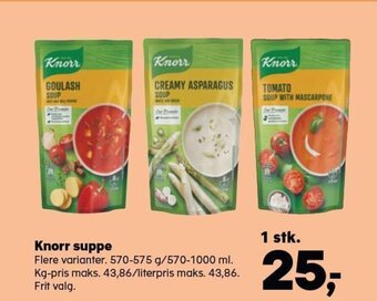 SuperBrugsen Knorr suppe tilbud