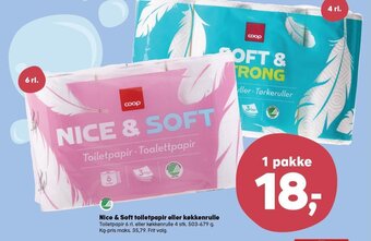 SuperBrugsen Nice & Soft Toiletpapir eller køkkenrulle tilbud