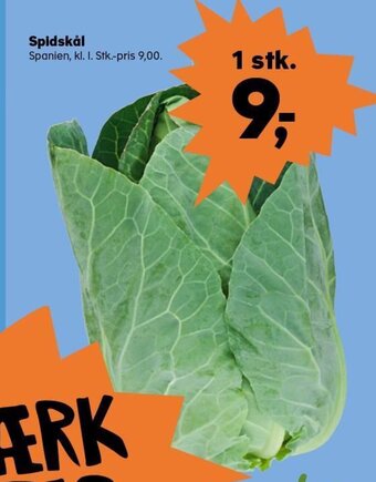 Kvickly Spidskål tilbud