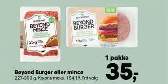 Kvickly Beyond Burger eller mince tilbud