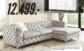My Home Glennie 2.5 Personers Sofa med Chaiselong tilbud