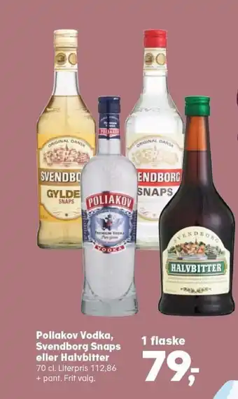 Poliakov Vodka, Svendborg Snaps eller Halvbitter