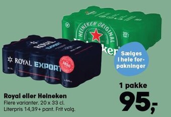 Kvickly Royal eller Heineken tilbud