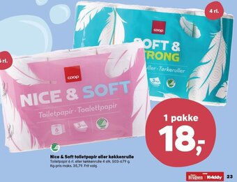 Nice & Soft Toiletpapir eller Køkkenrulle