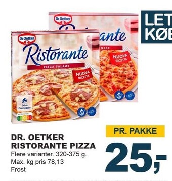Let-Køb Dr. oetker ristorante pizza tilbud