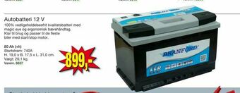 Harald Nyborg Autobatteri 12 V tilbud