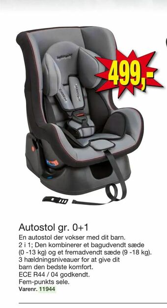 Harald Nyborg Autostol gr. 0+1 tilbud