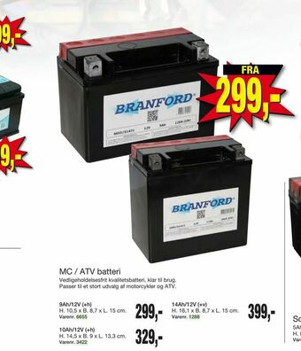 MC / ATV batteri