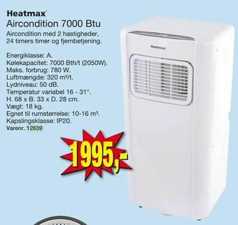 Harald Nyborg Aircondition 7000 Btu tilbud