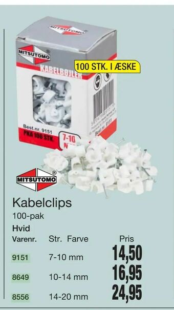 Harald Nyborg Kabelclips tilbud