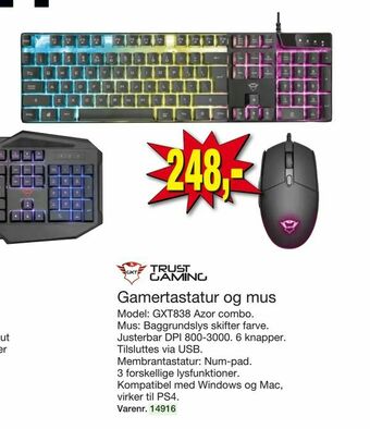 Harald Nyborg Gamertastatur og mus tilbud