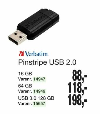 Harald Nyborg Pinstripe USB 2,0 tilbud