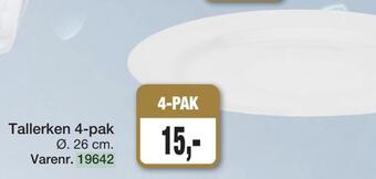 Harald Nyborg Tallerken 4-pak tilbud