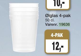 Harald Nyborg Ølglas 4-pak tilbud