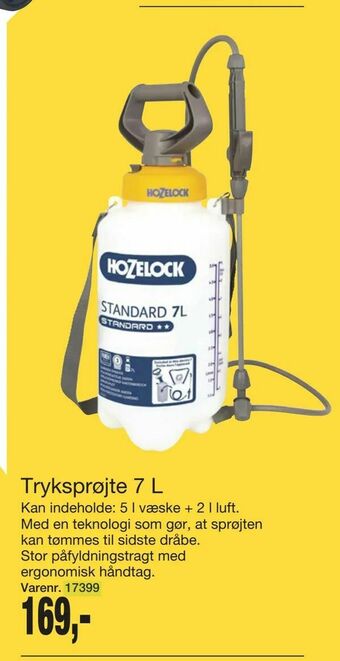 Tryksprøjte 7 L