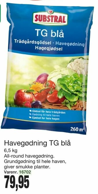 Harald Nyborg Havegødning TG blå tilbud