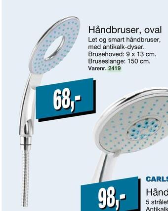 Harald Nyborg Håndbruser, oval tilbud