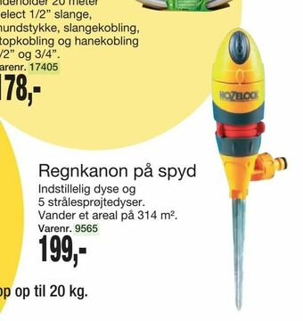 Regnkanon på spyd