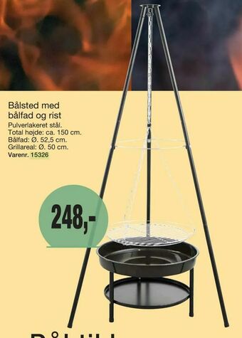 Harald Nyborg Bålsted med bålfad og rist tilbud