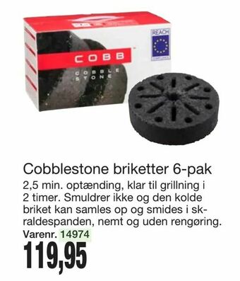 Harald Nyborg Cobblestone briketter 6-pak tilbud