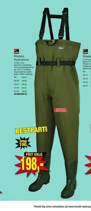 Harald Nyborg Waders Hydroforce tilbud