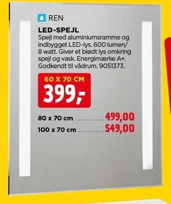 jem & fix Led-spejl tilbud