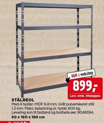 jem & fix Stålreol tilbud