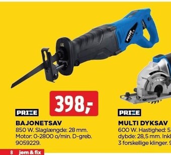 jem & fix Bajonetsav tilbud