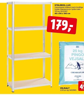 jem & fix Stålreol lux tilbud