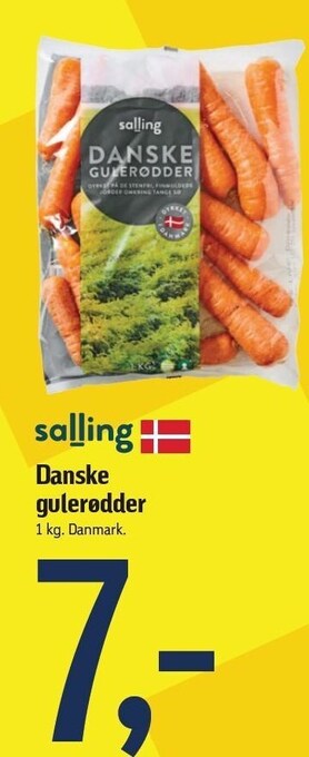 Føtex Danske gulerødder tilbud